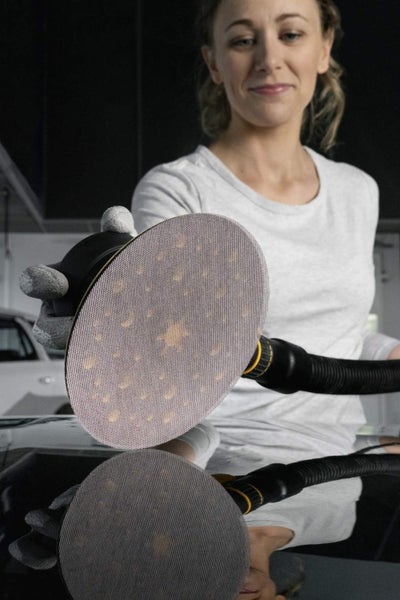 Mirka Abranet Schleifgitter Ø 125mm Klett / Korn P120 / 50 Stk / 5423205012 / Für alle 125mm Exzenterschleifer und Schleifmaschinen geeignet / zum Schleifen von Holz, Spachtel, Lack, Kunststoff