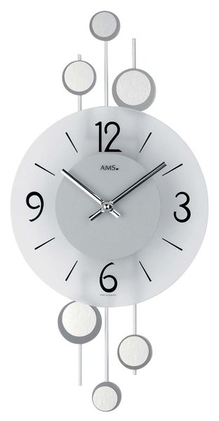 AMS 9388 Wanduhr modern 23 x 47 x 5 cm