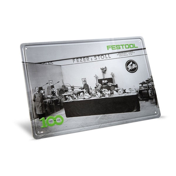 Festool 100 Jahre Blechschild Retro Messestand MES-FT2 100Y - 578401