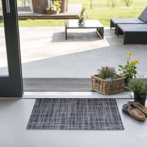 Akzente Feel Badematte mit Motiv in Grau Fußmatte 50 x 70 cm, rutschfest, saugfähig