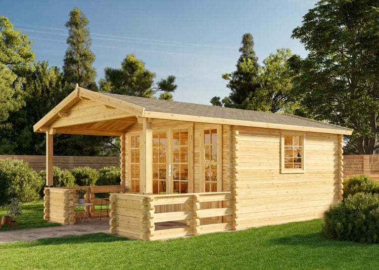 Brauner Sitzsack mit Green Bean Logo