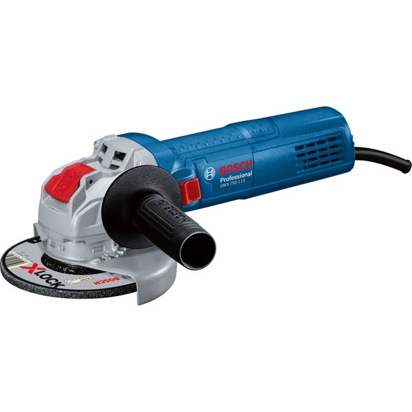 Bosch Winkelschleifer GWX 750-115 Ø 115 mm 750 W mit X-LOCK - 06017C9000