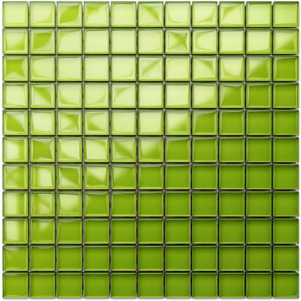 Glasmosaik auf Netz für Bad und Küche 30cm x 30cm  - Mojito
