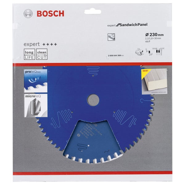 Bosch Logo Expert Sandwichpaneel Sägeblatt, 230 mm