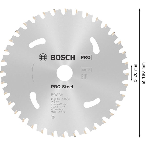 Bosch Pro Sägeblatt für Stahl mit 160 Millimeter Durchmesser