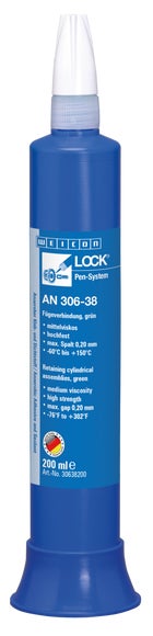 WEICONLOCK® AN 306-38 Fügeverbindung | hochfest, mit Trinkwasserzulassung | 200 ml | grün