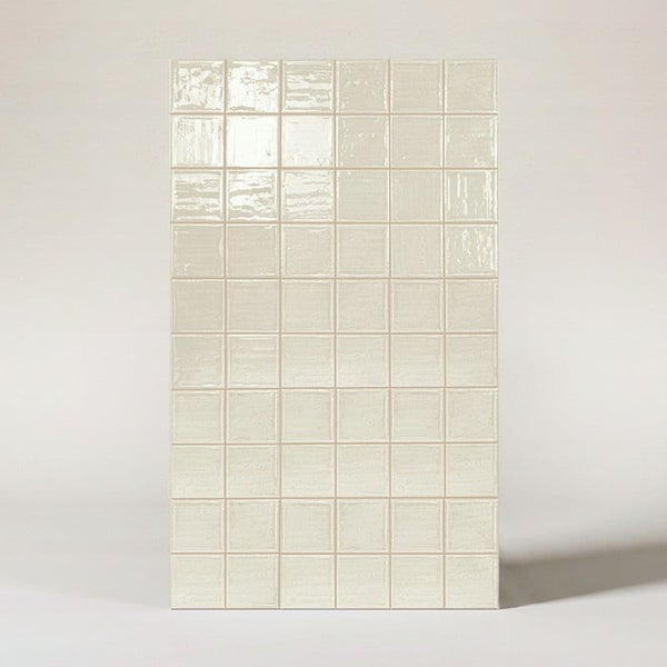 Wandfliese mit quadratischem Mosaikdekor, glänzende Oberfläche für den Innenbereich