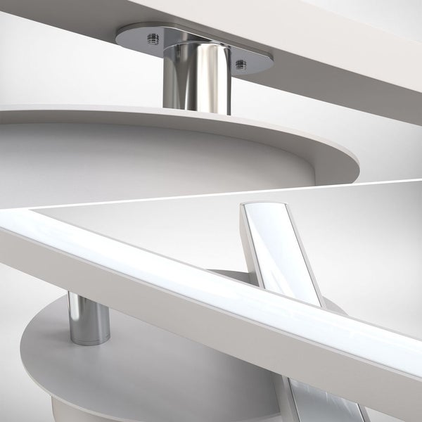 LED Deckenleuchte, matt-weiß, 2xLED/6W