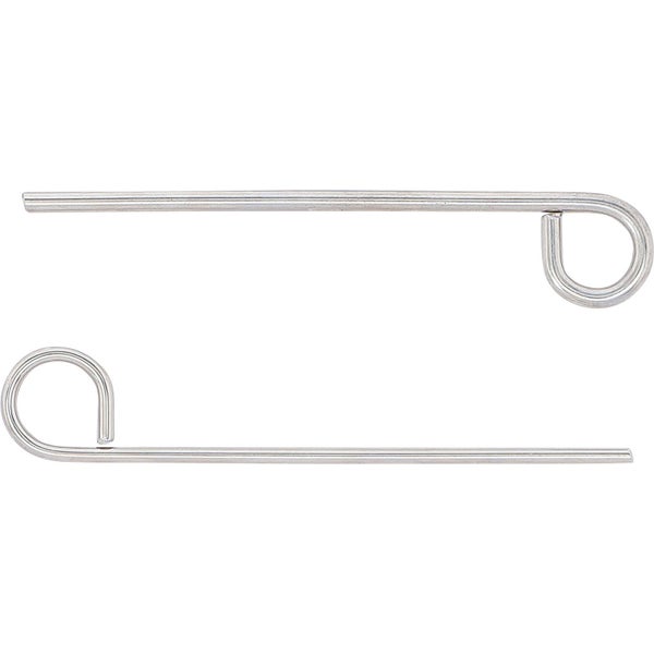 Zwei Wäscheklammern aus Metall