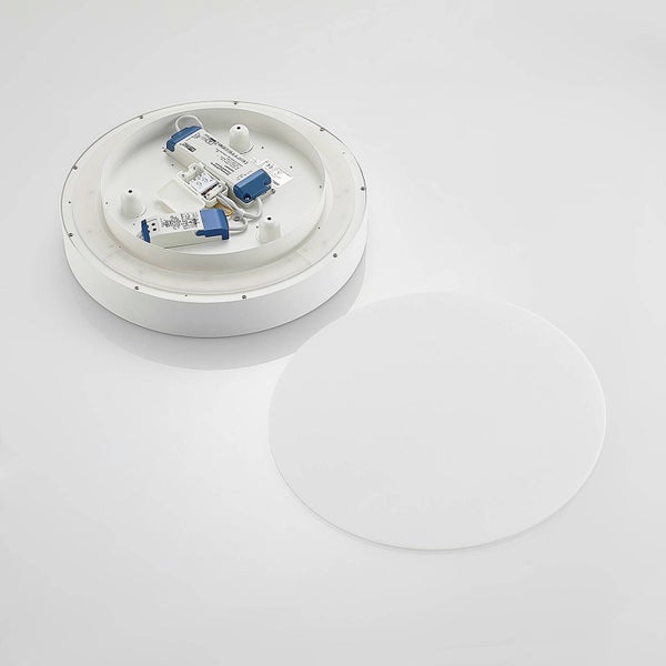 Arcchio LED Deckenleuchte Vanida (Modern) in Weiß aus Aluminium (1 flammig, ) - Lampe Deckenlampe Küchenleuchte