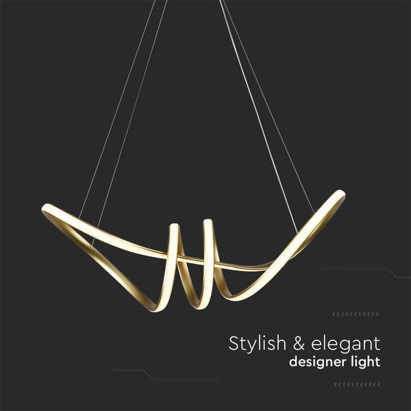 Moderne Pendelleuchte mit geschwungenem Design
