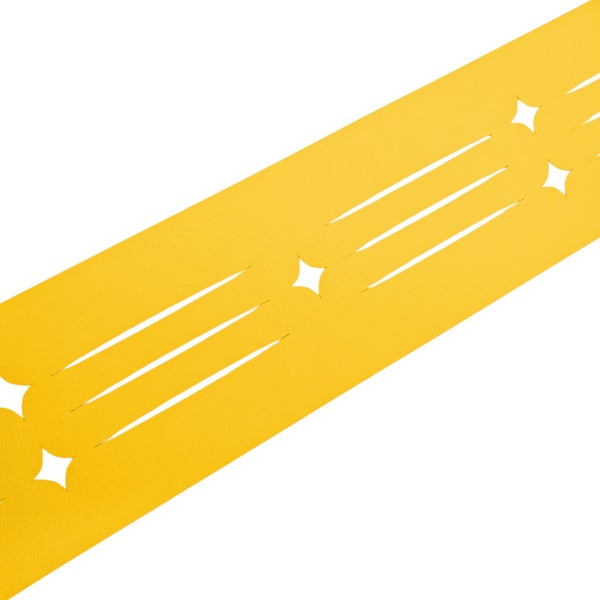 Gelbes Zierband mit Sternen und Streifen