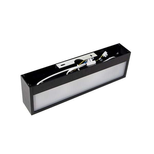 Schwarze LED-Wandleuchte zur Montage