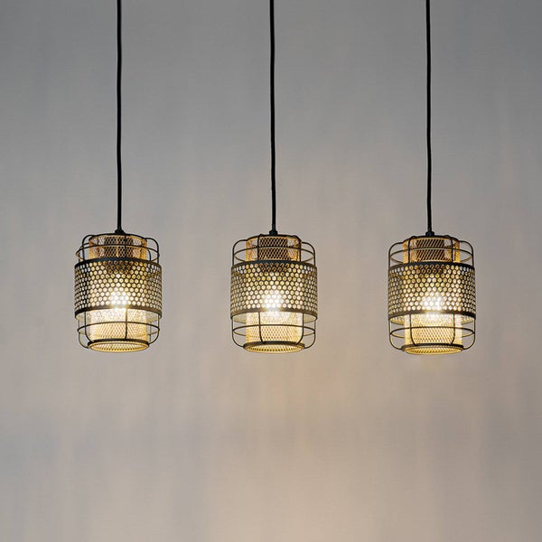 Lindby Deckenlampe Eudoria (Modern) in Schwarz aus Metall (3 flammig, E27) - Deckenleuchte Lampe Wohnzimmerleuchte