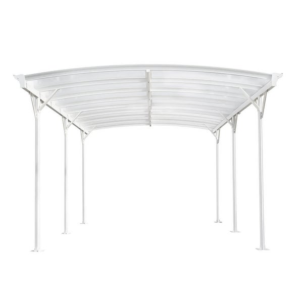 Freistehendes Carport mit Stahlrahmen und Polycarbonatdach