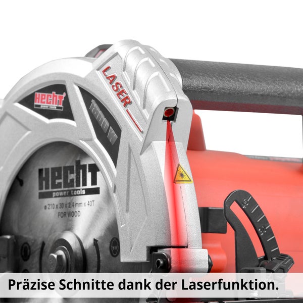 Hecht Handkreissäge mit Laserfunktion für präzise Schnitte