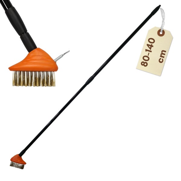 Fugenbürste mit Teleskopstiel, verstellbare Länge von 80 bis 140 Zentimeter
