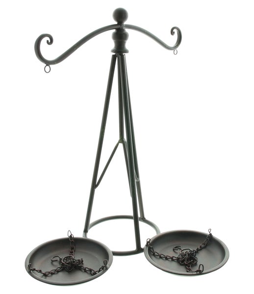 FRANK FLECHTWAREN | Dekowaage Balance, METALL, 45,5 x 16 x 49 cm