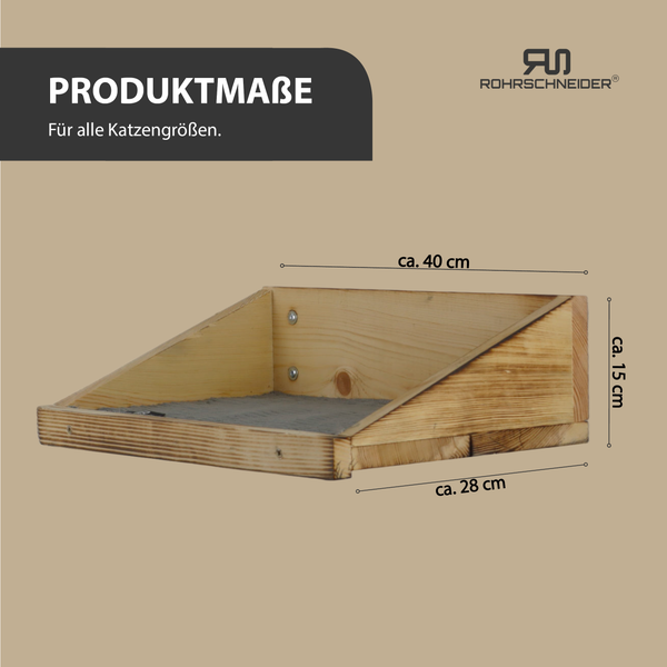 Rohrschneider Wandmulde geflammt+ Stoffeinlage Cord breit dunkelgrau
