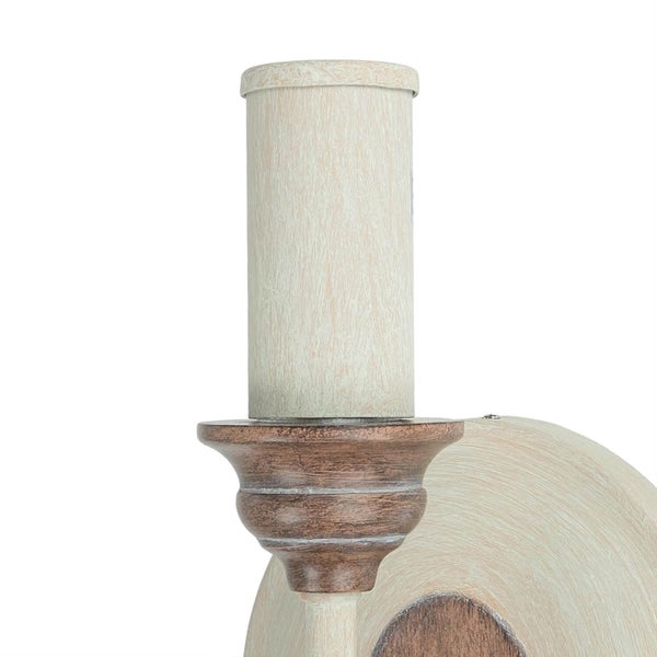 Wandleuchte im Landhausstil mit Kerzenhalter
