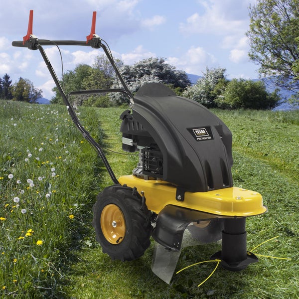 Benzin Wiesenmäher Texas Pro Trim 600TR – 60 cm Arbeitsbreite, 173 cm³ Motor, Radantrieb, Hochgrasmäher für große Flächen