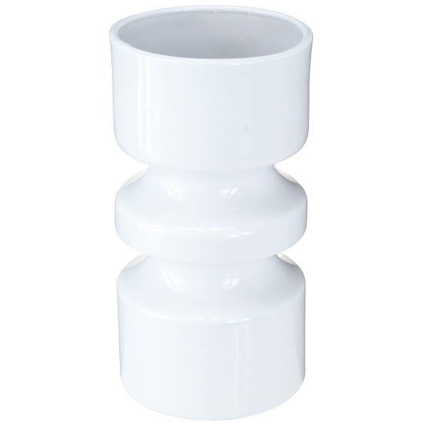 Dekorative weiße Vase