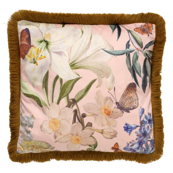 Hanna Kissenbezug - Mit Blumenmuster 45x45 cm, Rosa