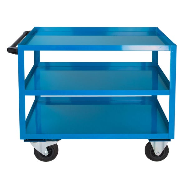 PROREGAL Tischwagen mit 3 Etagen HxBxT 50 x 100 x 91 cm Gesamtraglast 150 kg Lichtblau