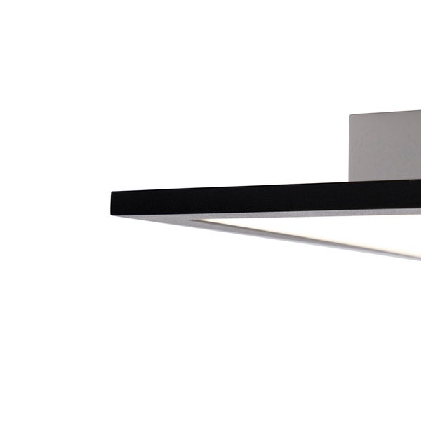 Detailaufnahme einer rechteckigen LED Wandleuchte