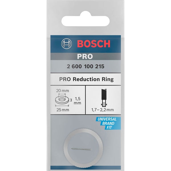 Bosch Reduzierring für PRO Kreissägeblatt 25 x 1,5 x 20 mm - 2600100215
