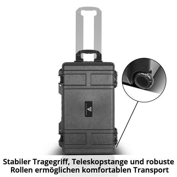 STAHLWERK Universalkoffer mit Schaumstoff-Einlage, wetter- und wasserdicht
