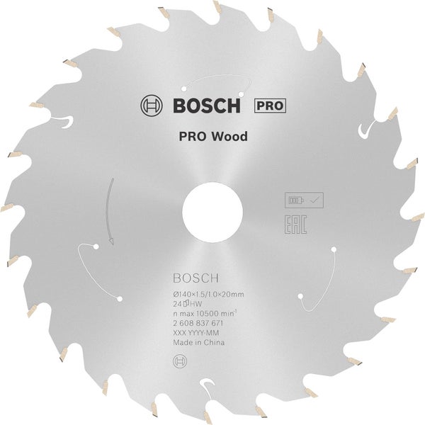 Bosch Pro Holzsägeblatt, Durchmesser 140 Millimeter