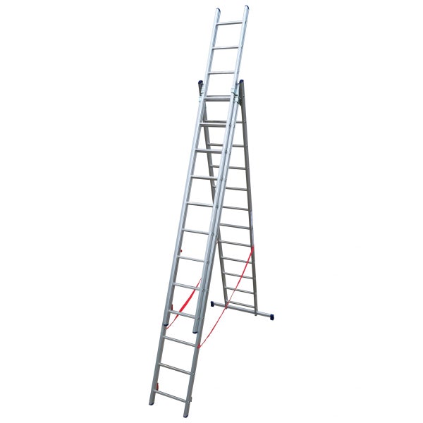 Aluminium Mehrzweckleiter im A-Stand mit ausgefahrener Verlängerung