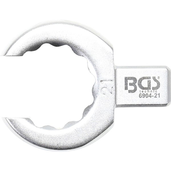 BGS Einsteck-Ringschlüssel offen 21 mm Aufnahme 9 x 12 mm - 6904-21