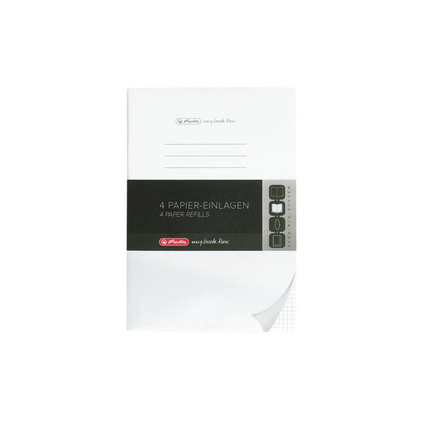 Herlitz Refill flex A4 4x40 Blatt kariert, gelocht Mikroperforation, my.book