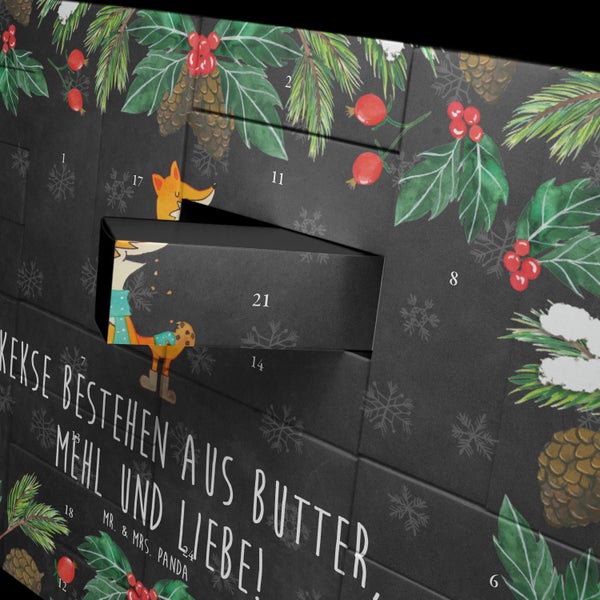 Mr. & Mrs. Panda Befüllbarer Adventskalender Fuchs Keks - Schwarz