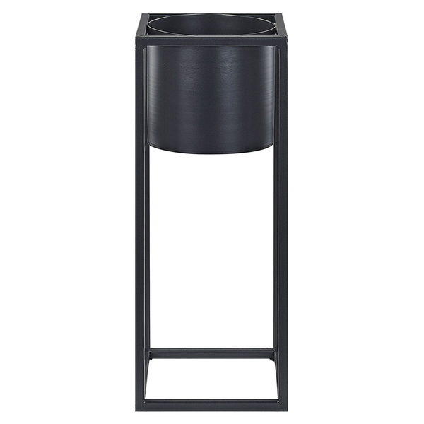 Blumentopf mit Beinen IDRA Metall 15 cm Schwarz