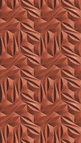 Dekorplatte mit geometrischem Muster