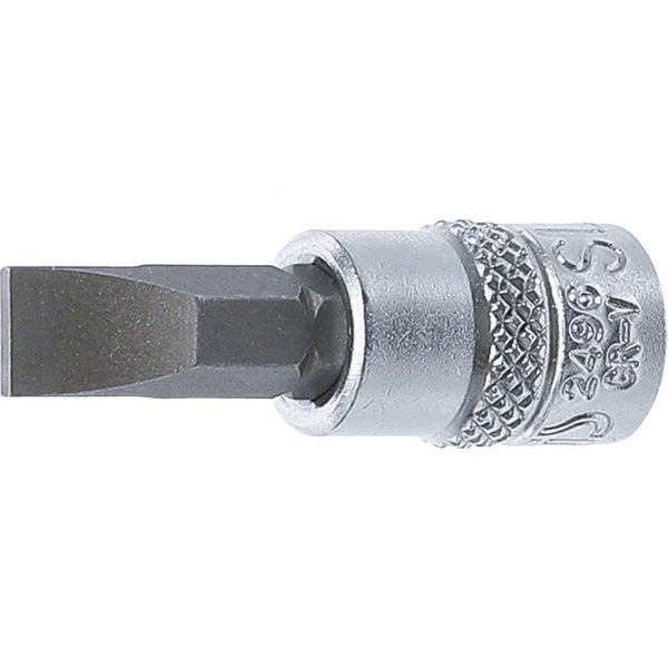 BGS Bit-Einsatz Antrieb Innenvierkant 6,3 mm (1/4) Schlitz 7 mm - 2496