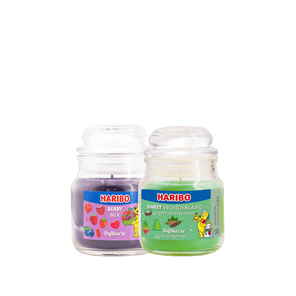 Haribo Kerzen 85gr Set 2 - 1x kleiner Beere 1x kleiner Sweet Wonderland