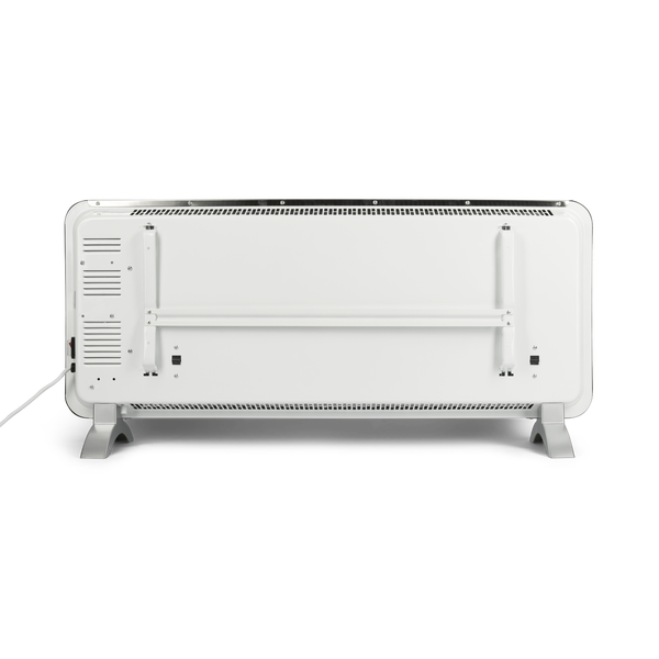 Konvektor Quality Heating Basica 92x38 cm 2000W Glas Weiß inkl. Wand- und Standmontage, WLAN-Steuerung, IP24, Kindersicherung