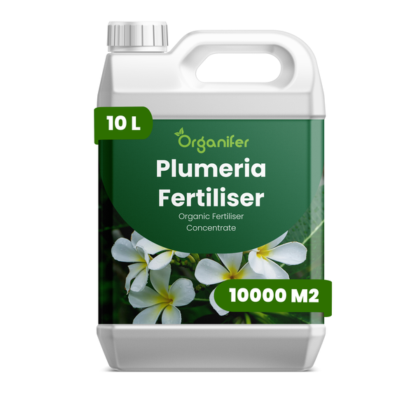Organifer Plumeria Dünger, 10 Liter organisches Konzentrat für bis zu 10000 Quadratmeter.