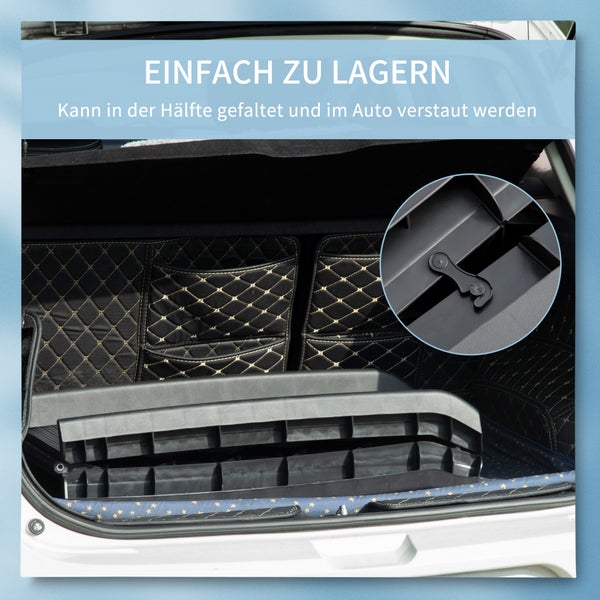 PawHut Hunderampe, 155L x 39B x 14H cm, PP, Schwarz
