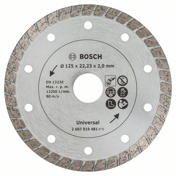 Bosch Diamanttrennscheibe Turbo, Durchmesser: 125 mm - 2607019481