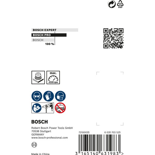 Bosch Logo Drahtbürste, Durchmesser 60 mm