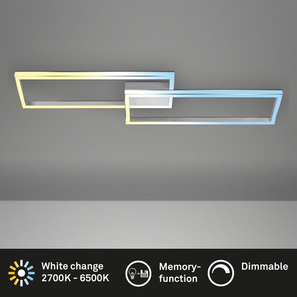 LED Deckenleuchte, alu-chrom, LED/45W