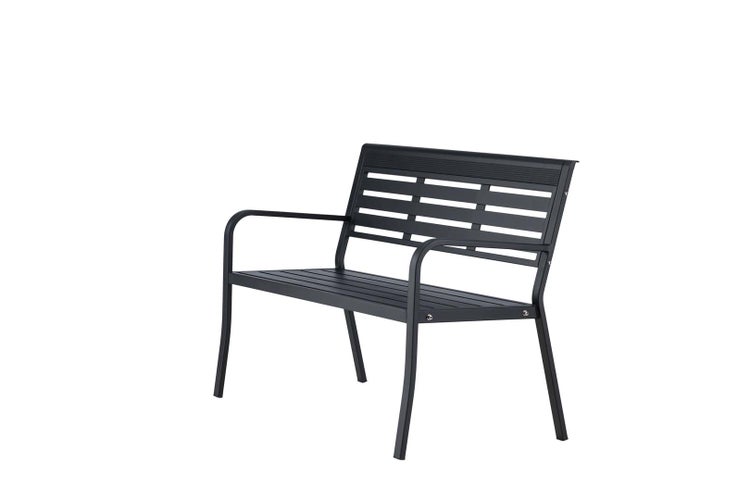 Elvas Gartenbank schwarz. 125 X 60 X 84 cm