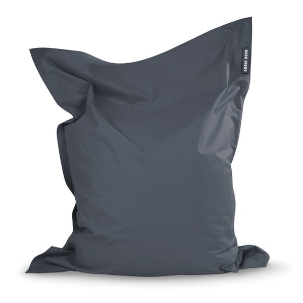 Green Bean Sitzsack XXL 140x180cm 380 Liter Kinder & Erwachsene Bean Bag EPS Perlen Füllung Riesensitzsack Groß Draußen Outdoor Liegekissen Waschbar Wetterfest Lounge Sitzkissen Bodenkissen Stahlgrau