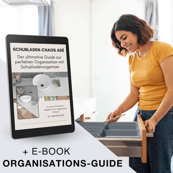 VMbathrooms Schubladen Organizer Set für jeden Bedarf | Praktische Schreibtisch Sortierboxen | Schubladentrenner – Ihr idealer Ordnungshelfer im Alltag für Büro & Haushalt (Anthrazit)