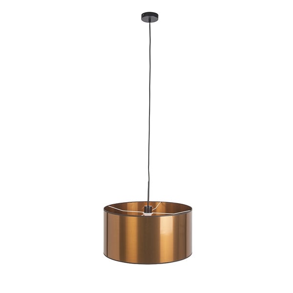 Hängelampe mit zylindrischem Lampenschirm